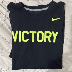 Nike Dri Fit Black and Yellow Victory Tee Short Sleeve